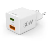 Hama hálózati töltő USB + TYPE-C "PD,QC", 30W