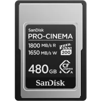   SanDisk Pro-Cinema CFexpress Type A 480GB memóriakártya (1800/1650 MB/s sebesség) (00226861)