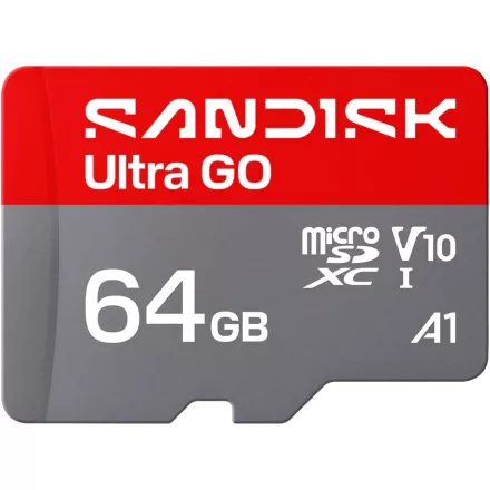 SanDisk Ultra GO microSDXC 64GB U1 V10 A1 (UHS-I) memóriakártya (140MB/s)  (00226978)