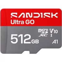   SanDisk Ultra GO microSDXC 512GB U1 V10 A1 (UHS-I) memóriakártya (190MB/s)  (00226981)