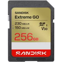   SanDisk SDXC Extreme GO 256GB U3 V30 (UHS-I) memóriakártya (230/150 MB/s) (00226987)