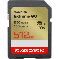   SanDisk SDXC Extreme GO 512GB U3 V30 (UHS-I) memóriakártya (230/150 MB/s) (00226988)