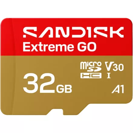 SanDisk Extreme GO microSDHC 32GB U3 V30 A1 (UHS-I) memóriakártya (100/60 MB/s) (00226989)