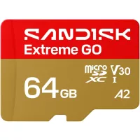   SanDisk Extreme GO microSDXC 64GB U3 V30 A2 (UHS-I) memóriakártya (170/80 MB/s) (00226990)