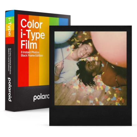 Polaroid színes i-Type film, fotópapír fekete kerettel (8 lap)