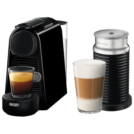 DeLonghi Nespresso EN85.BAE Essenza Mini & Aeroccino3 kapszulás kávéfőző tejhabosítóval (fekete)