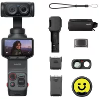  Insta360 Luna Ultra gimbal kamera, Creator Bundle Cosmic Black (fekete)