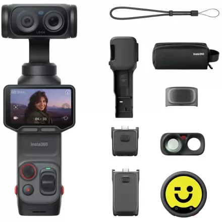 Insta360 Luna Ultra gimbal kamera, Creator Bundle Cosmic Black (fekete)