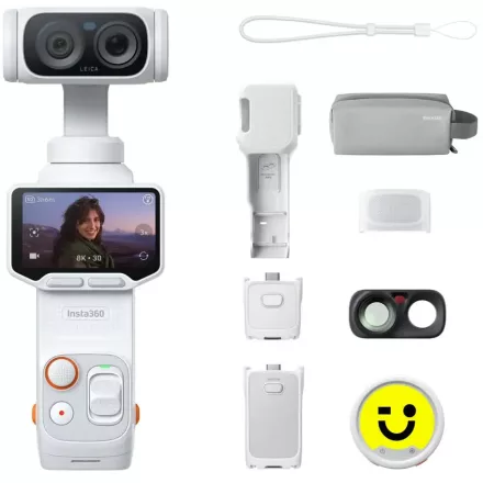 Insta360 Luna Ultra gimbal kamera, Creator Bundle Stellar White (fehér)