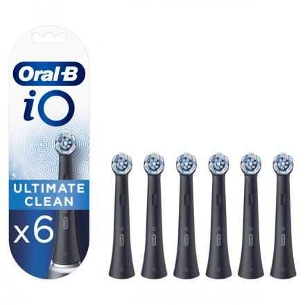 Oral-B iO Ultimate Clean Black fogkefefej XL pack (6db) (10PO010366)
