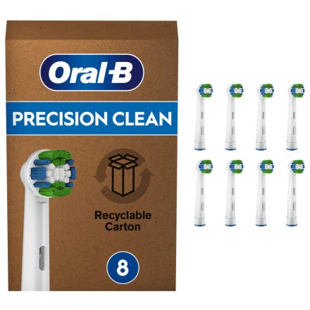 Oral-B Precision Clean fogkefefej (8db)(újrahasznosított csomagolás) (10PO010367)