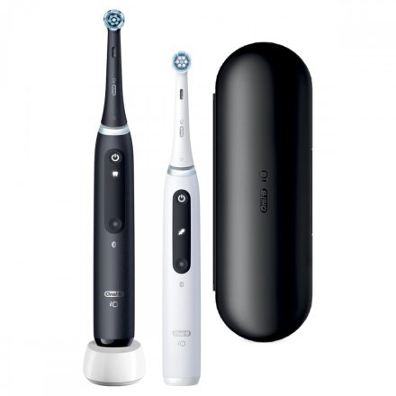 Oral-B iO5 DuoPack Black+White elektromos fogkefe csomag (fekete és fehér) (10PO010379)