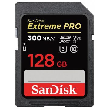   SanDisk SDXC Extreme PRO 128GB U3 V90 (UHS-II) (300MB/s) (121506)