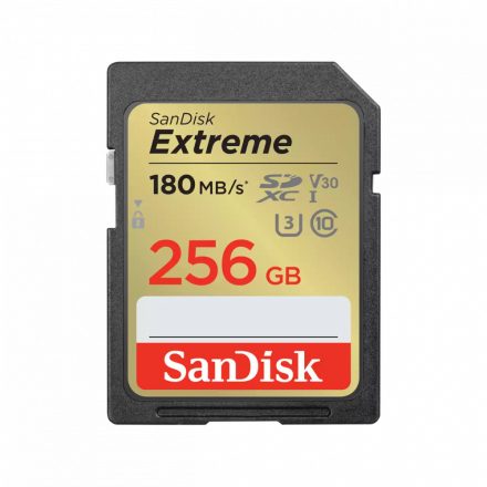 SanDisk Extreme SDXC 256GB (UHS-1, class 10) (180MB/s)  (121581)