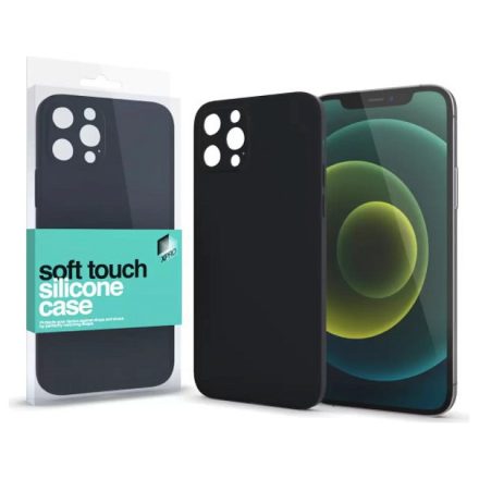 Xpro Case Iphone 12 Pro Soft Touch szilikon slim tok (Fekete)