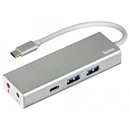 Hama USB 3.1 TYPE-C HUB (2 USB + 1 USB-C) + 3,5MM JACK (bontott)