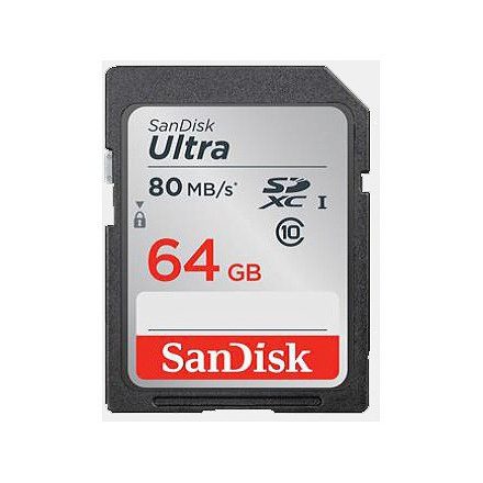 SanDisk Ultra SDXC 64GB (80MB/s) (class 10) (139768)