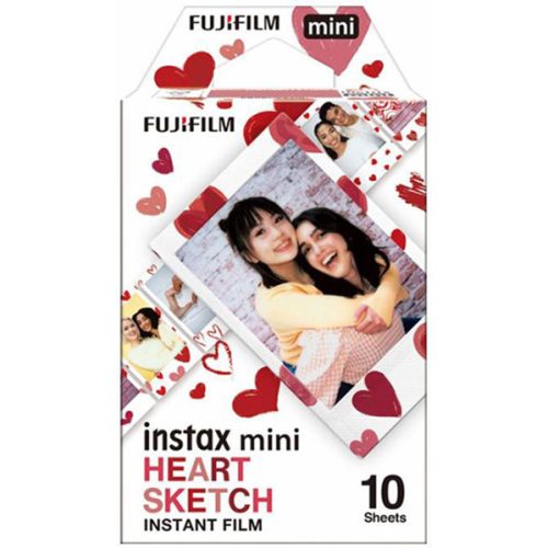 Fujifilm Instax Mini Heart Sketch fotópapír (10 lap)
