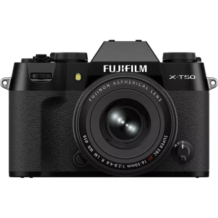 Fujifilm X-T50 MILC fényképezőgép kit (XF 16-50mm f/2.8-4.8) (fekete) (használt)