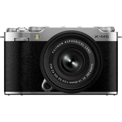   Fujifilm X-M5 MILC fényképezőgép kit (15-45mm f/3.5-5.6) (ezüst)