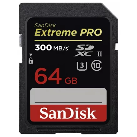 SanDisk SDXC Extreme PRO 64GB (UHS-II) (használt)