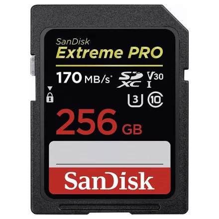 SanDisk Extreme PRO SDXC 256GB (170MB/s) (183532) (használt)