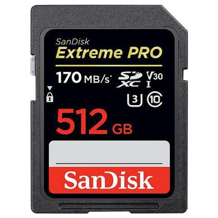 SanDisk Extreme PRO SDXC 512GB (170MB/s) (használt)