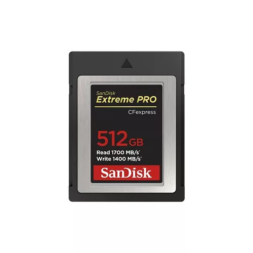   SanDisk Extreme PRO CFExpress Type B 512GB memóriakártya (1700/1400 MB/s sebesség) (186487)