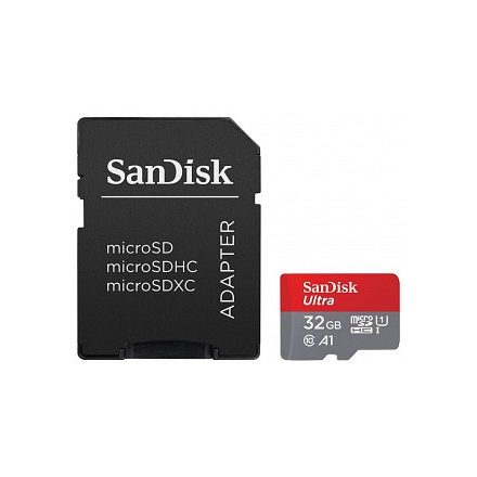SanDisk Ultra microSDHC 32GB 120MB/s A1 Class 10 UHS-I + adapter
