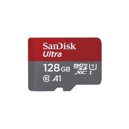 SanDisk Ultra microSDXC 128GB 120MB/s A1 Class 10 UHS-I + adapter