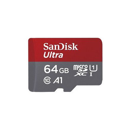 SanDisk Ultra microSDXC 64GB 120MB/s A1 Class 10 UHS-I + adapter + android app