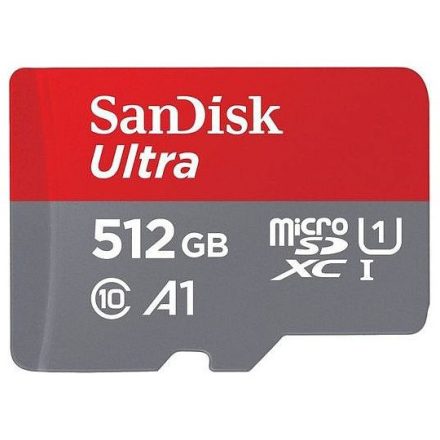 SanDisk Ultra microSDXC 512GB 120MB/s A1 Class 10 UHS-I + adapter