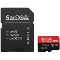   SanDisk Extreme PRO microSDXC V30, A2 512GB + adapter (200MB/s) (214507)