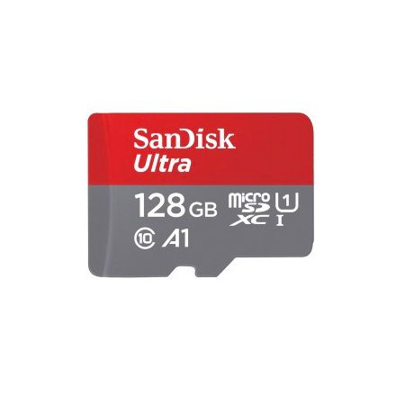 SanDisk Ultra microSDXC 128GB 140MB/s A1 Class 10 UHS-I + adapter