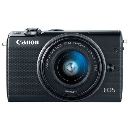Canon EOS M100 kit (15-45mm f/3.5-6.3 IS STM) (fekete) (használt)