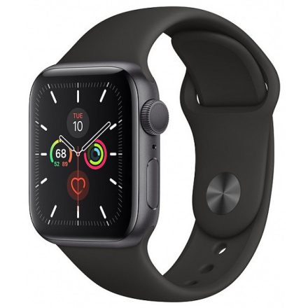 Apple Watch Series 5 40mm (asztroszürke alumíniumtok) (fekete sportszíj)