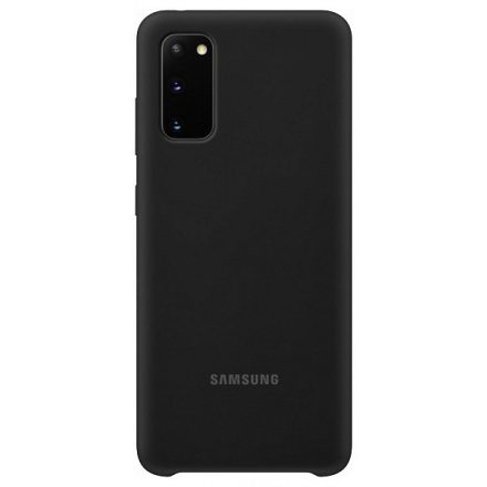 Samsung EF-PG980TBEG Galaxy S20 szilikon védőtok (fekete) (bontott)