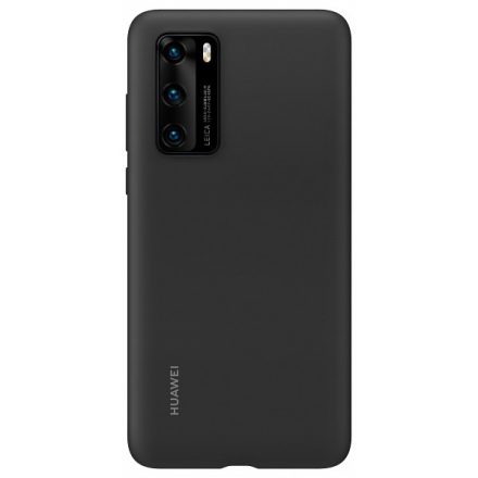 Huawei P40 Silicone Case (fekete)