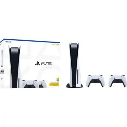Sony PlayStation 5 + 2db DualSense kontroller