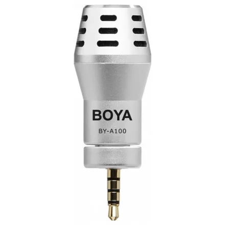 Boya A100 mini mikrofon (ezüst)
