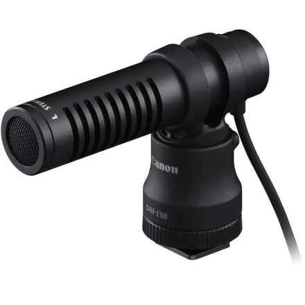 Canon DM-E100 sztereó mikrofon szélfogóval (R1, R5, R5 II, R6 II, R6 III, R7, R8, R10, R50, R50 V, R100, PowerShot G7 X Mark III, V1, V10)