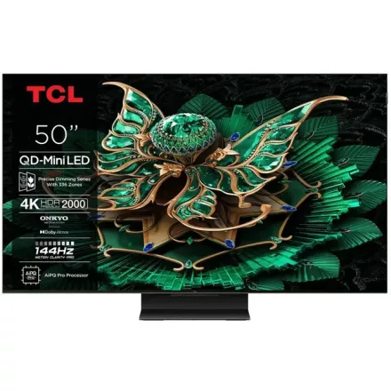 TCL 50C7K 50" 4K Premium QD-MiniLED Televízió