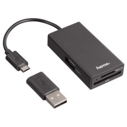 Hama 54141 USB 2.0 OTG HUB és kártyaolvasó