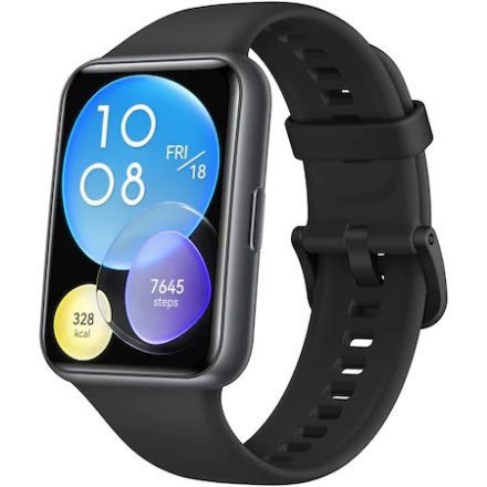 Huawei Watch Fit 2 okosóra szilikon pánttal (fekete)