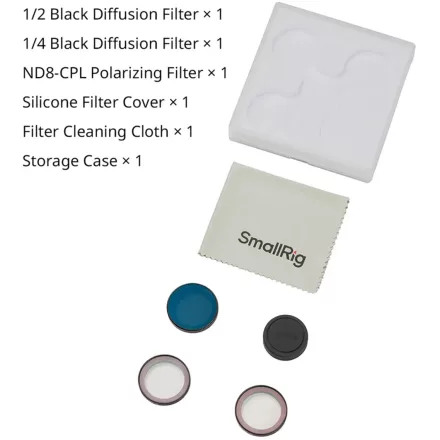SmallRig 1/2 & 1/4 Black Diffusion & ND8-CPL filter for DJI Osmo Nano (5789)