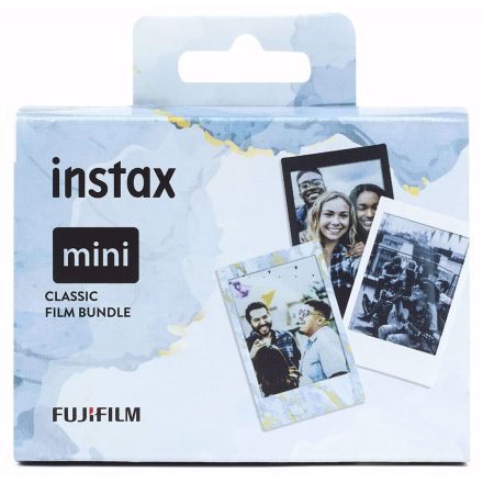 Fujifilm Instax Mini Glossy Classic fotópapír (Bluemarble, Black Frame, Monochrome) (3x10 lap)