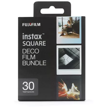 Fujifilm instax Square Deco fotópapír (Black frame, Monochrome, Sunset) (3x10 lap)