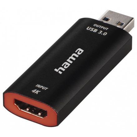 Hama video rögzítő adapter, USB - HDMI, 4K
