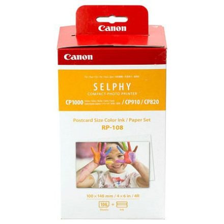 Canon Selphy RP-108 fotópapír (CP-820 / CP-910 / CP-1000 / CP-1200 / CP-1300 / CP-1500)
