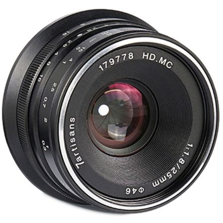 7Artisans 25mm f/1.8 APS-C (Fujifilm X) (fekete)